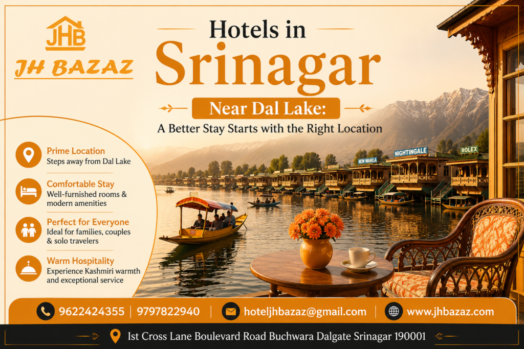 Hotels in srinagar near Dal lake