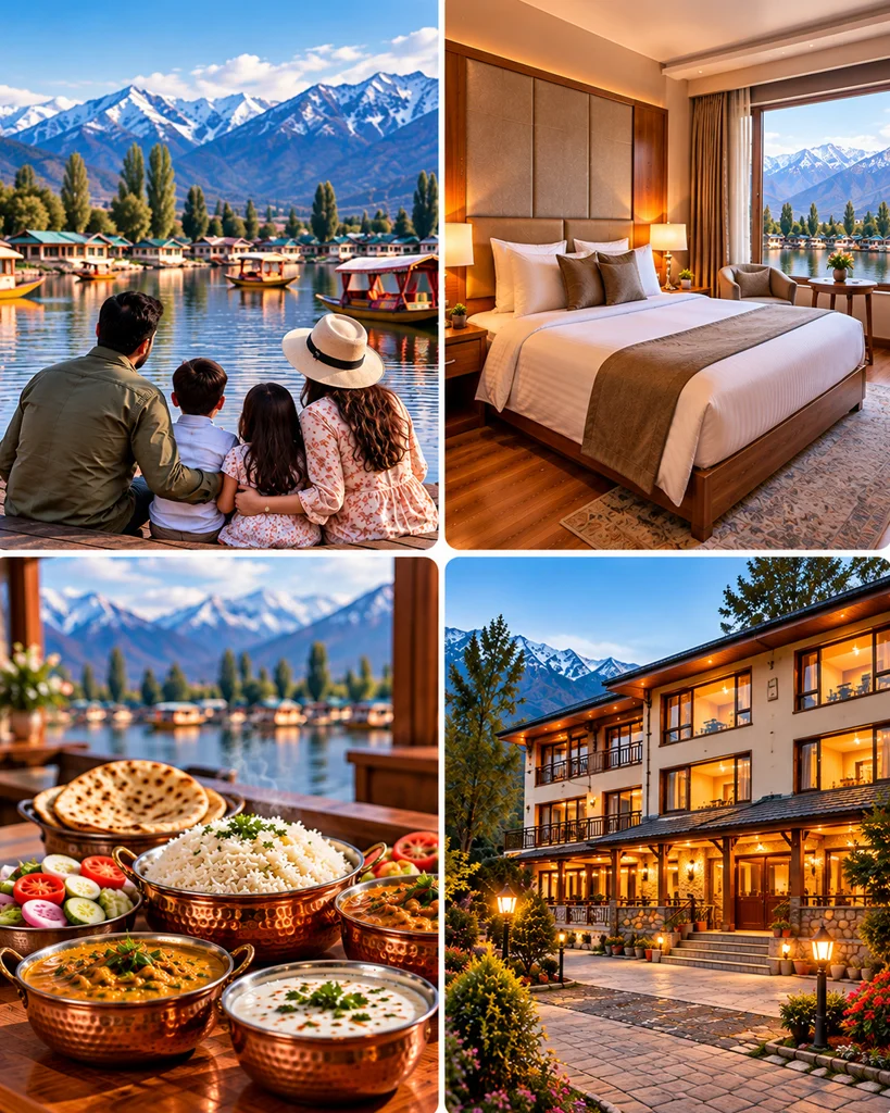Hotels for family near Dal Lake, Srinagar, Kashmir